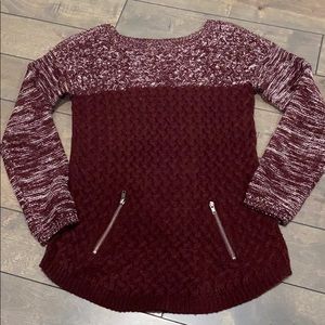 sweater with zippers